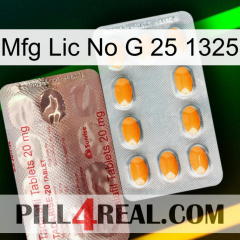 Mfg Lic No G 25 1325 new13